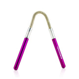 Vibrant pink Tweezerman Smooth Finish Facial Hair Remover, designed for effortless, precise hair removal from the face.