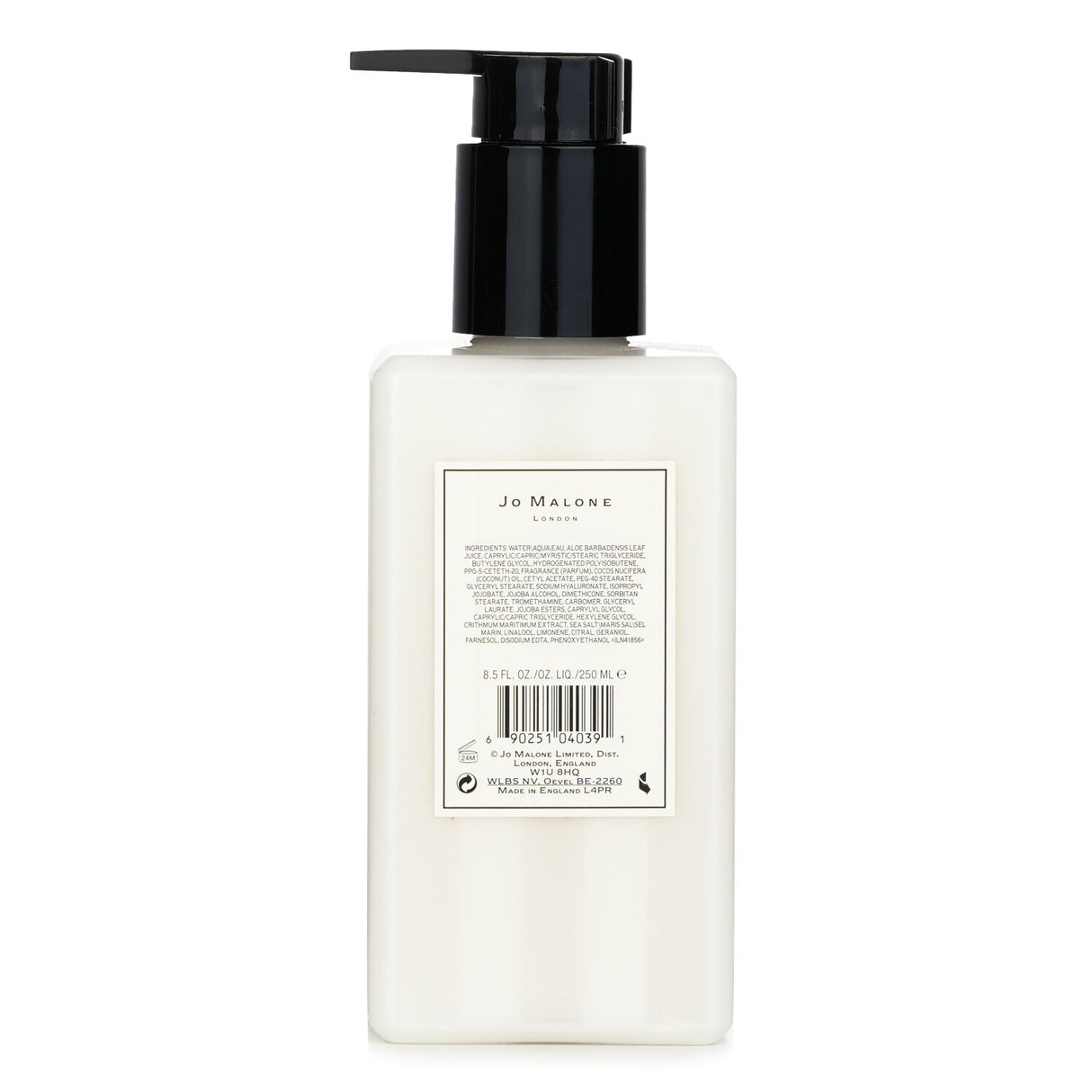 Luxurious Jo Malone Orange Blossom Body & Hand Lotion with pump, nourishing skin while leaving a refreshing citrus scent.