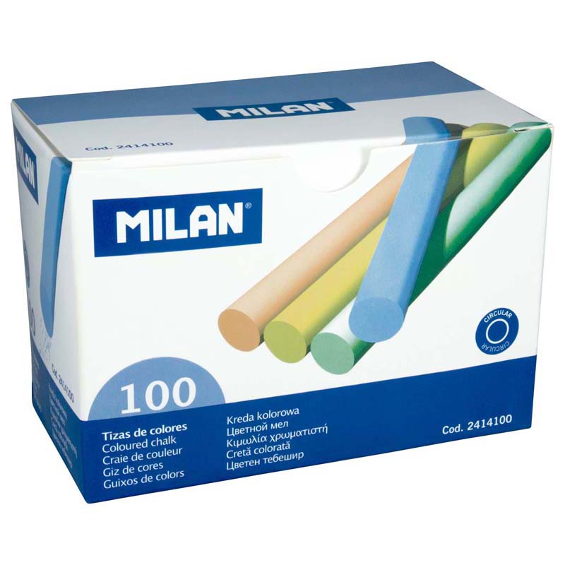 Milan Chalk Coloured Box 100