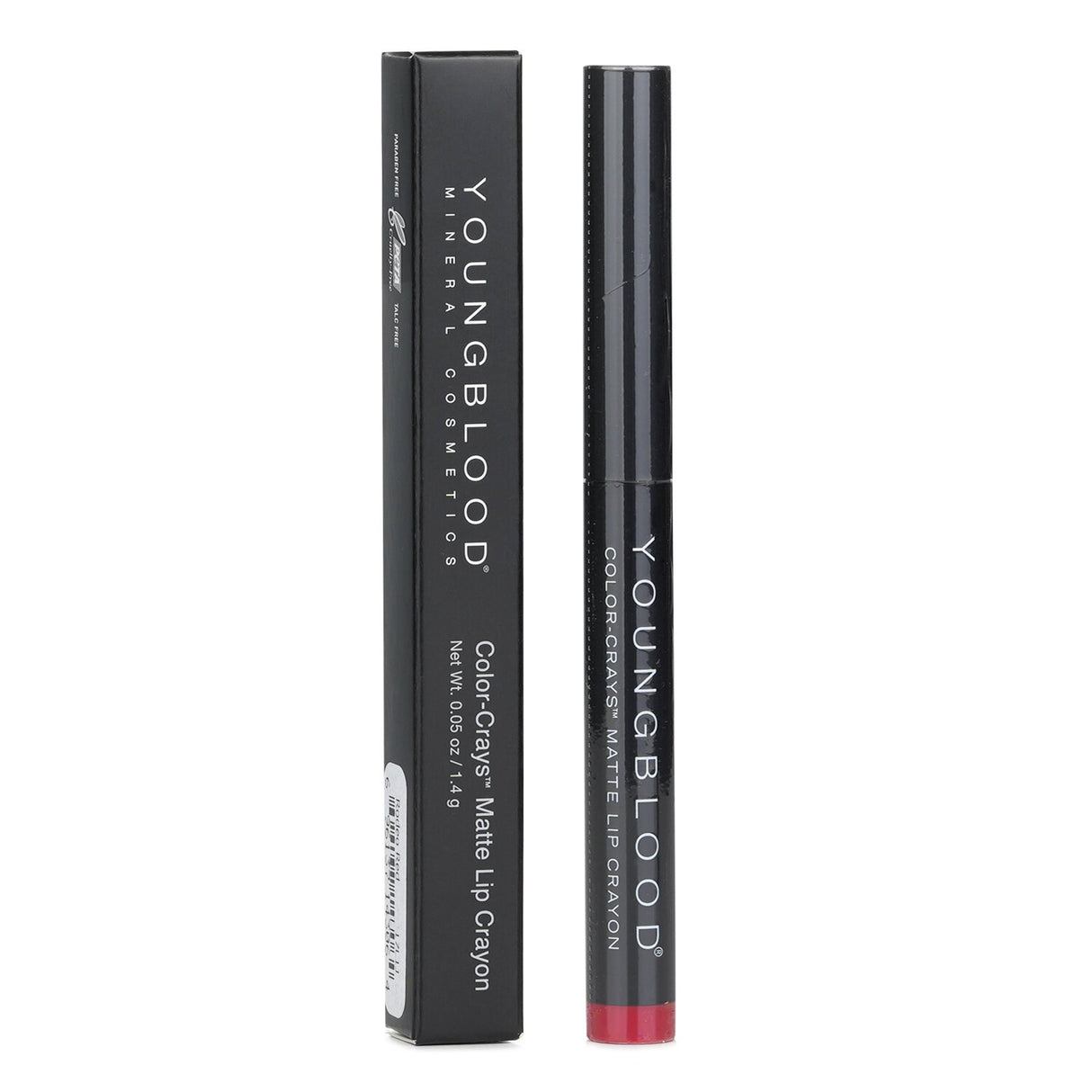 Youngblood Rodeo Red Matte Lip Crayon, a vibrant, hydrating crayon with easy application and a chic matte finish.