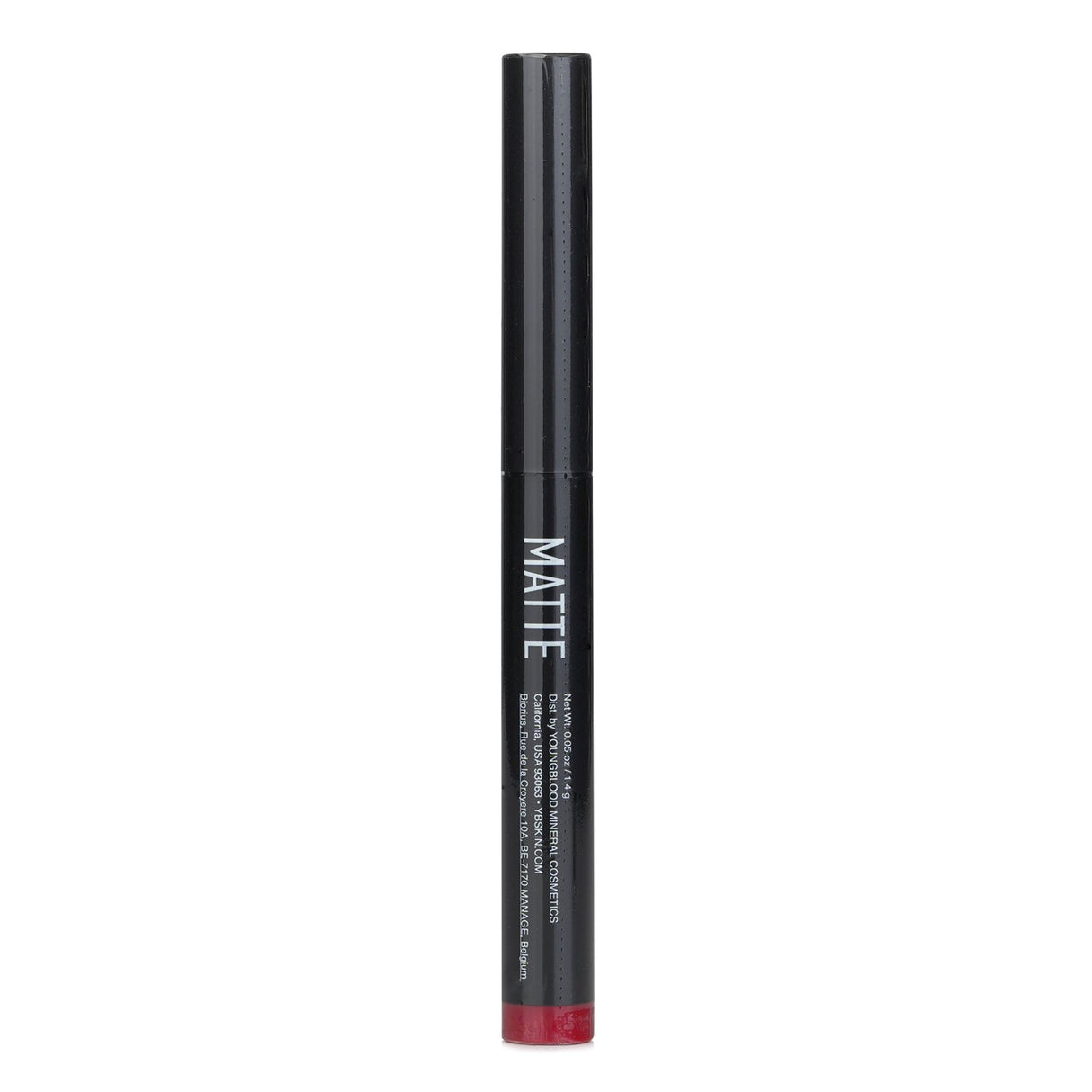 Youngblood Color Crays Matte Lip Crayon in Rodeo Red, a creamy, hydrating lip crayon with intense color and a matte finish.