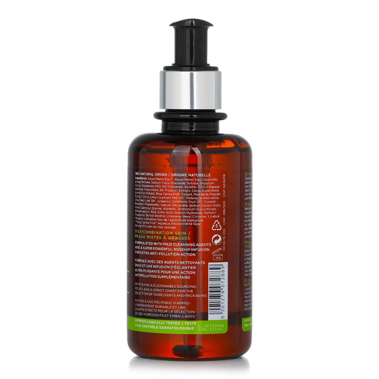 Apivita - Purifying Gel With Propolis & Lime - For Oily/Combination Skin  - 200m