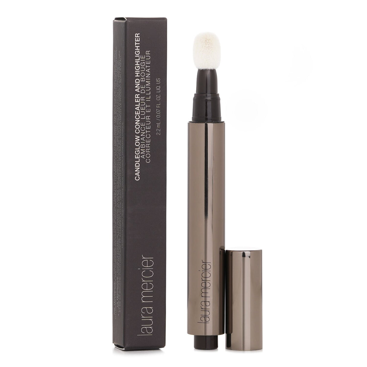 Laura Mercier Candleglow Concealer and Highlighter #3, 2.2ml, offers sheer coverage and luminous glow for a radiant complexion.