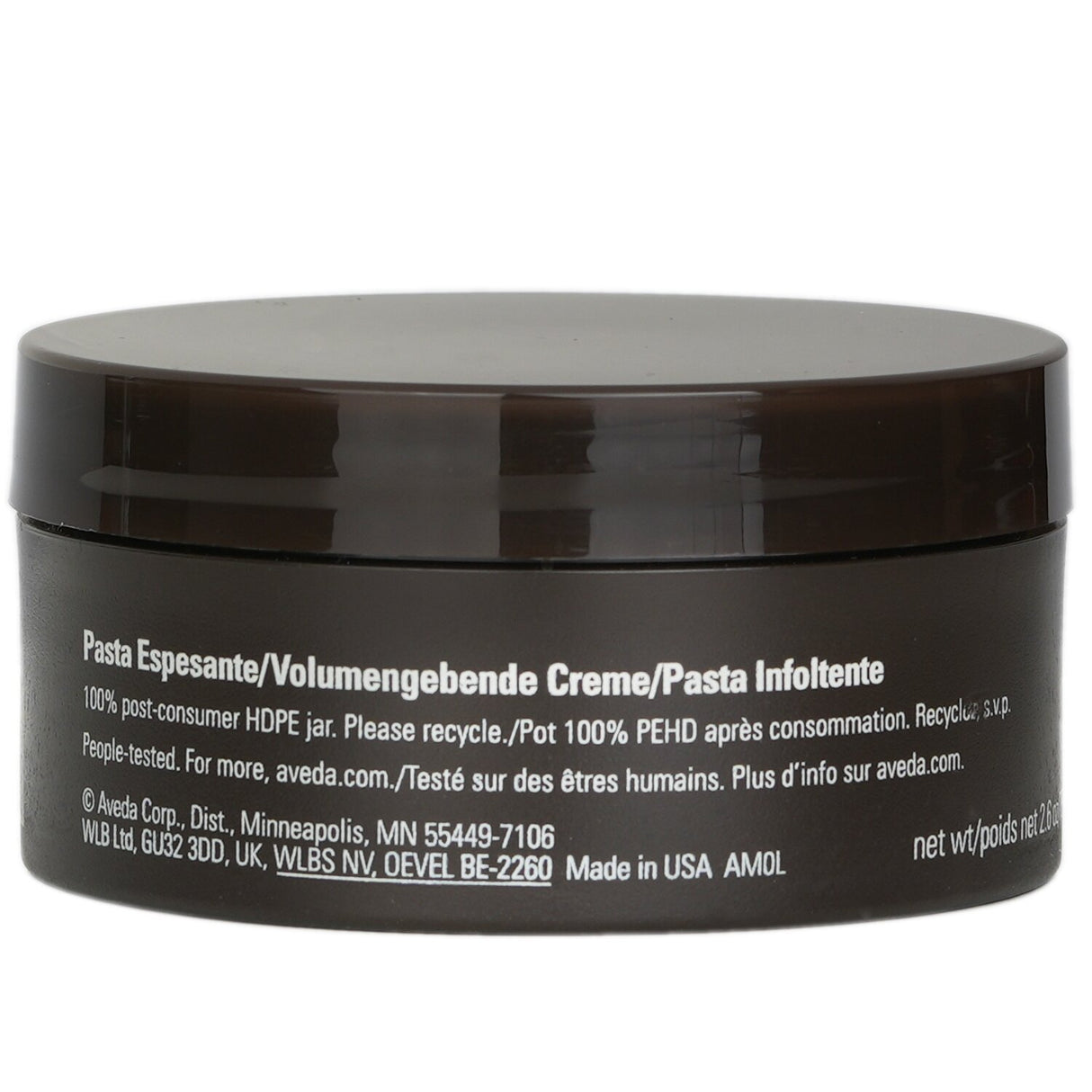 Aveda Men Pure-Formance Thickening Paste in a 75ml tube, designed for voluminous, versatile hold with a natural finish.