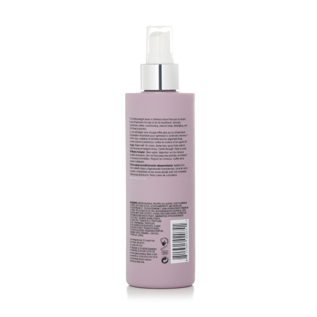 Lightweight conditioning hairspray for all hair types, providing hydration, UV protection, and detangling without silicone.