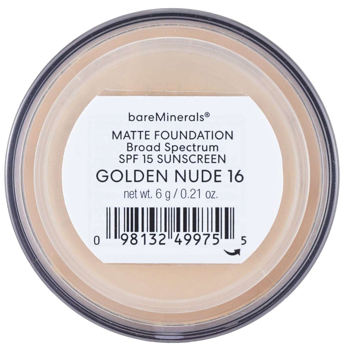 BareMinerals BareMinerals Matte Foundation Broad Spectrum SPF15 - Golden Nude 6g