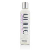 Unite Lazer Straight Conditioner (8oz) for sleek, frizz-free hair; tames curls and enhances shine while being color-safe.