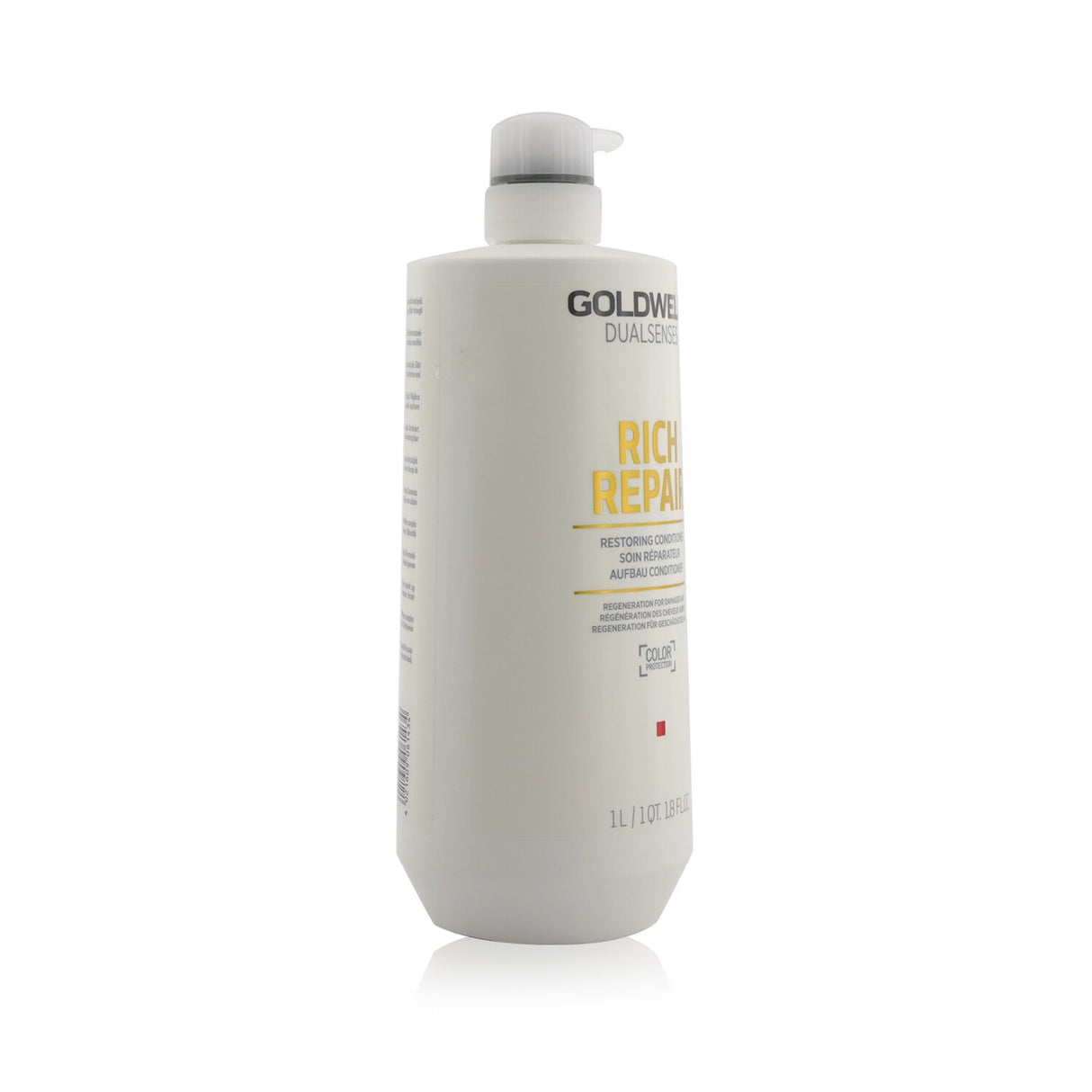 Luxurious 1000ml conditioner for damaged hair, featuring Intra Lipid Complex for hydration, color protection, and improved manageability.