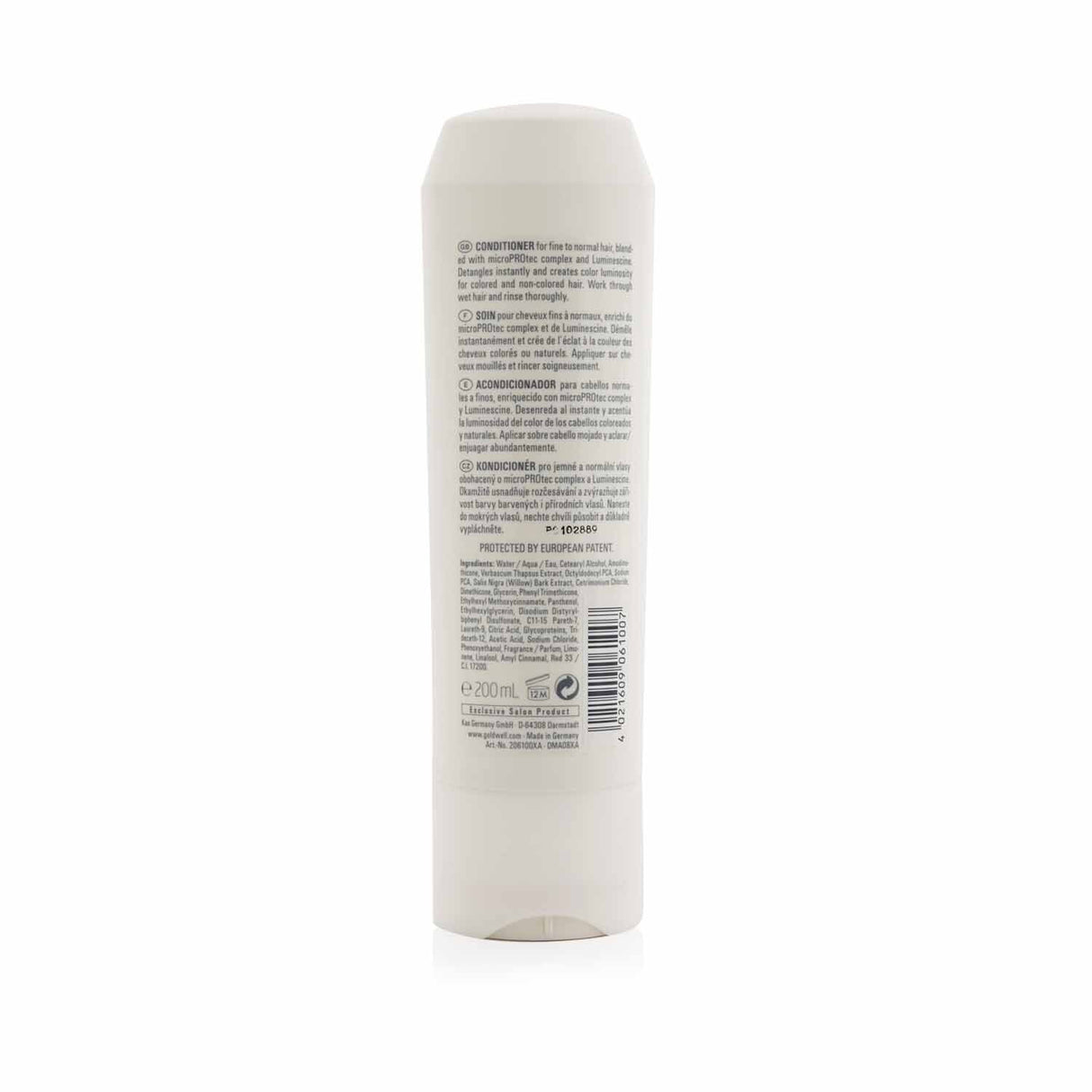 Goldwell Dual Senses Color Brilliance Conditioner enhances color vibrancy in fine to normal hair while nourishing and detangling.