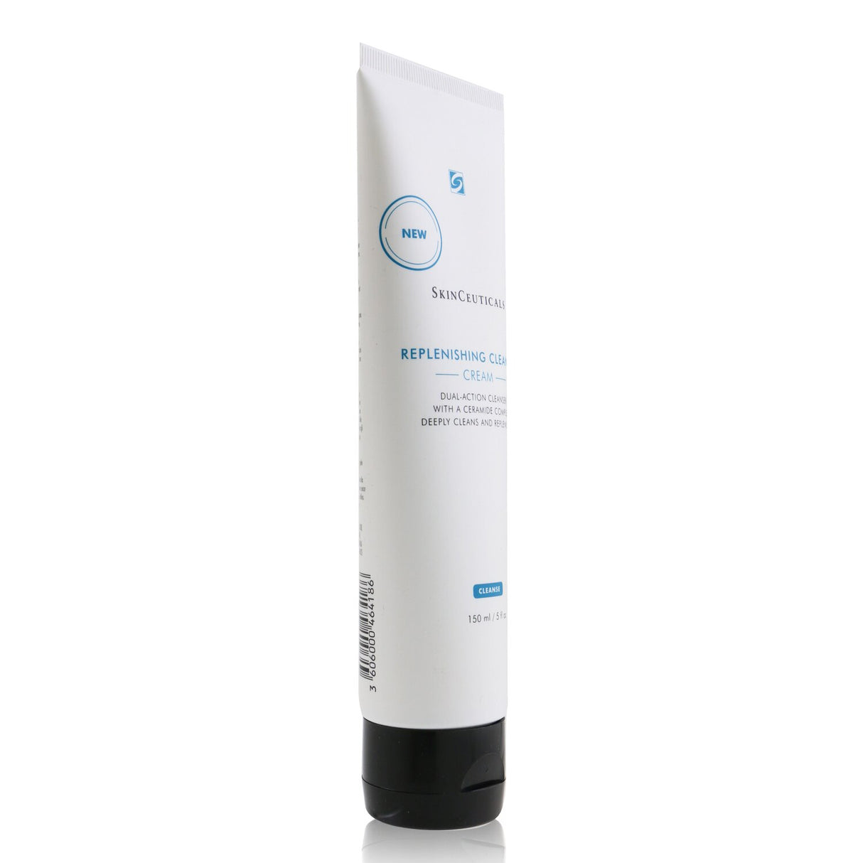 SkinCeuticals Replenishing Cleanser: Nourishing cream, 150ml, removes makeup, hydrates with ceramides, suitable for all skin types.