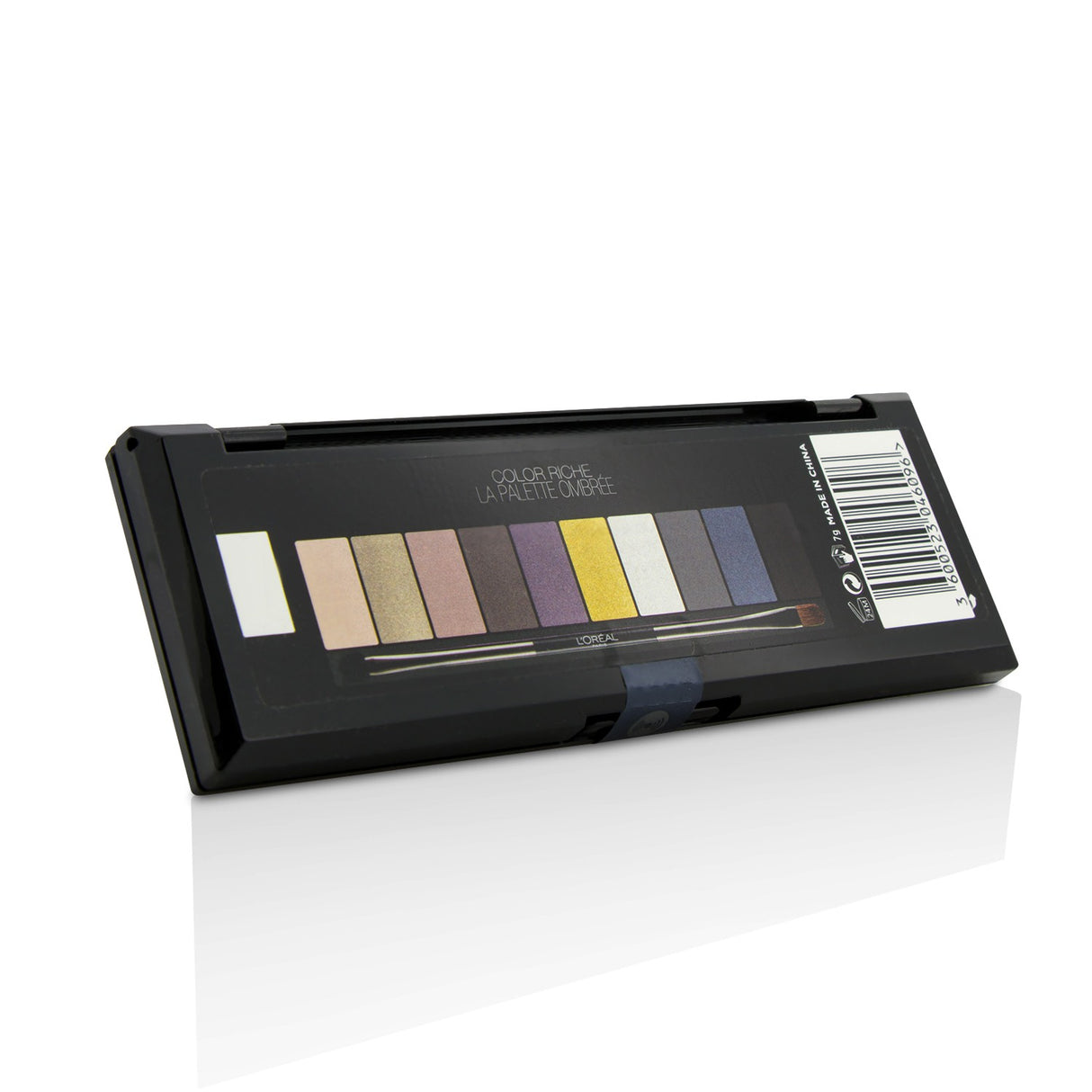 L'Oreal Color Riche Smoky Eyeshadow Palette featuring 10 versatile shades in a sleek black jewelry box for stunning eye looks.