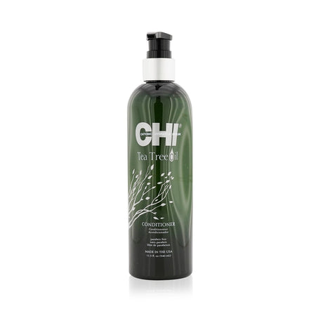 Revitalizing CHI Tea Tree Oil Conditioner (340ml) with natural ingredients for balanced, soft, and healthy hair and scalp.