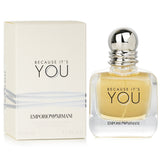 Giorgio Armani Because It's You Eau De Parfum, 50ml - Floral fruity fragrance with raspberry, rose, vanilla, and musk notes.