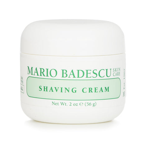 Mario Badescu Shaving Cream in 56g, a thick, non-foaming formula with Lavender for smooth, irritation-free shaving.