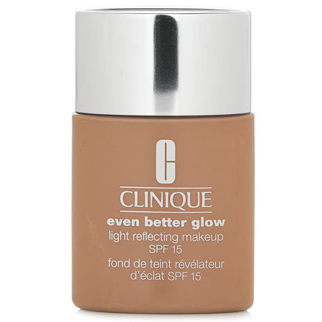 Clinique Even Better Glow Makeup SPF 15 in #CN 70 Vanilla for radiant skin, featuring lightweight, oil-free formula with Vitamin C.