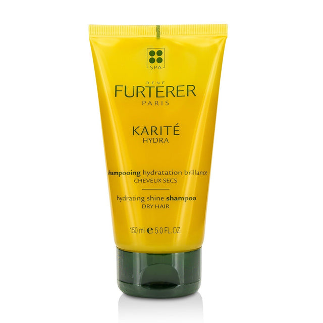 Rene Furterer Karite Hydra Shampoo for dry hair enhances shine and hydration, featuring shea oil for soft, manageable locks.