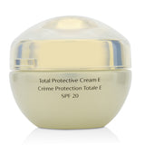 Shiseido Future Solution LX Total Protective Cream SPF 20 in a 50ml jar, offering hydration and anti-aging benefits.