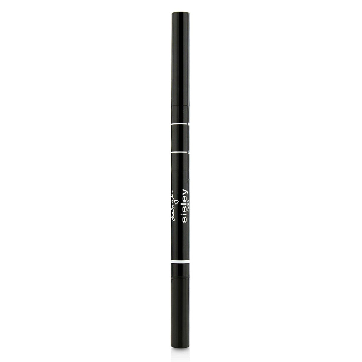 Triangular-tipped brow pencil in #1 Cappuccino with brush and highlighter for perfectly sculpted, long-lasting brows.