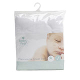Bassinet Flannelette Sheet - Set White - Baby First