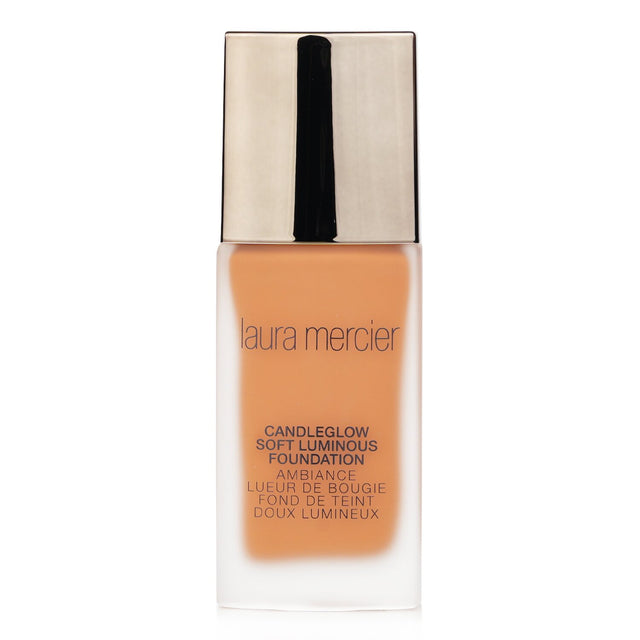 Laura Mercier Candleglow Soft Luminous Foundation #5C1 Nutmeg, lightweight with radiant-pearl mica for a natural, luminous finish.