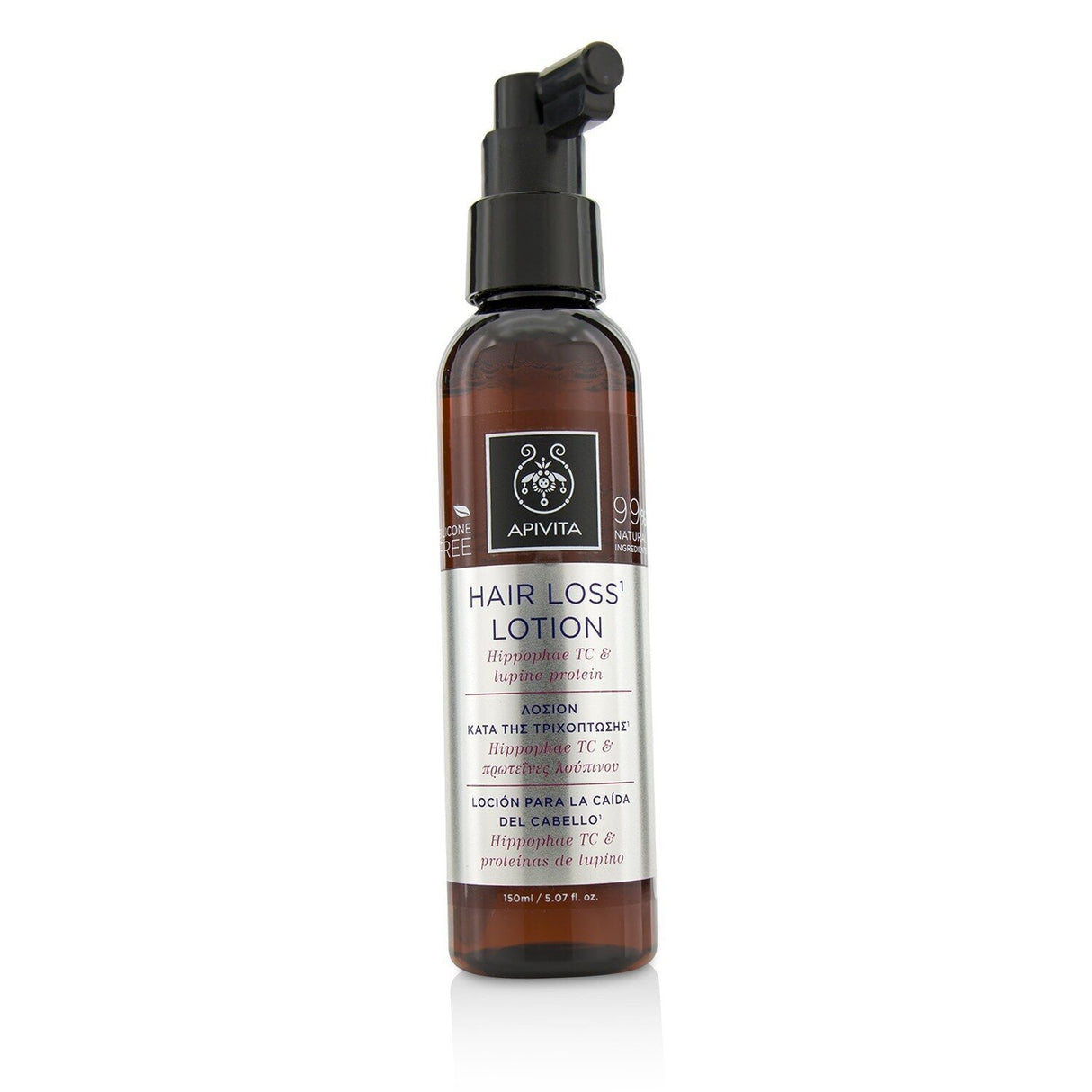 Apivita Hair Loss Lotion with Hippophae TC, 150ml, revitalizing formula with botanicals for thicker, healthier hair.