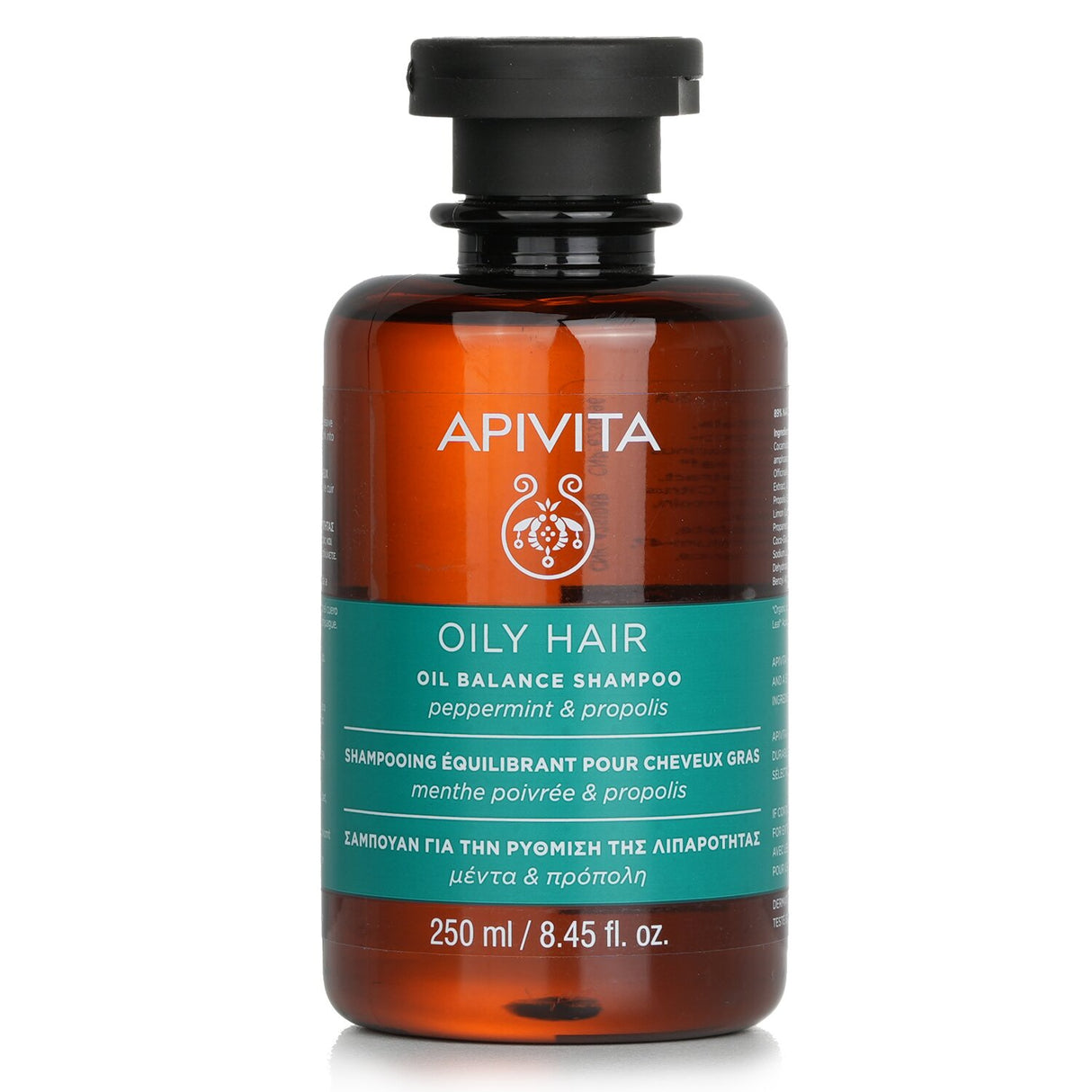 Apivita - Oil Balance Shampoo with Peppermint & Propolis (For Oily Hair)  - 250m