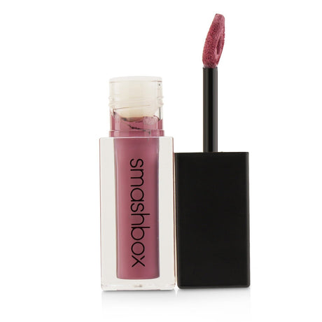 Vibrant Smashbox Always On Liquid Lipstick in Dream Huge, offering long-lasting matte color and conditioning for soft lips.