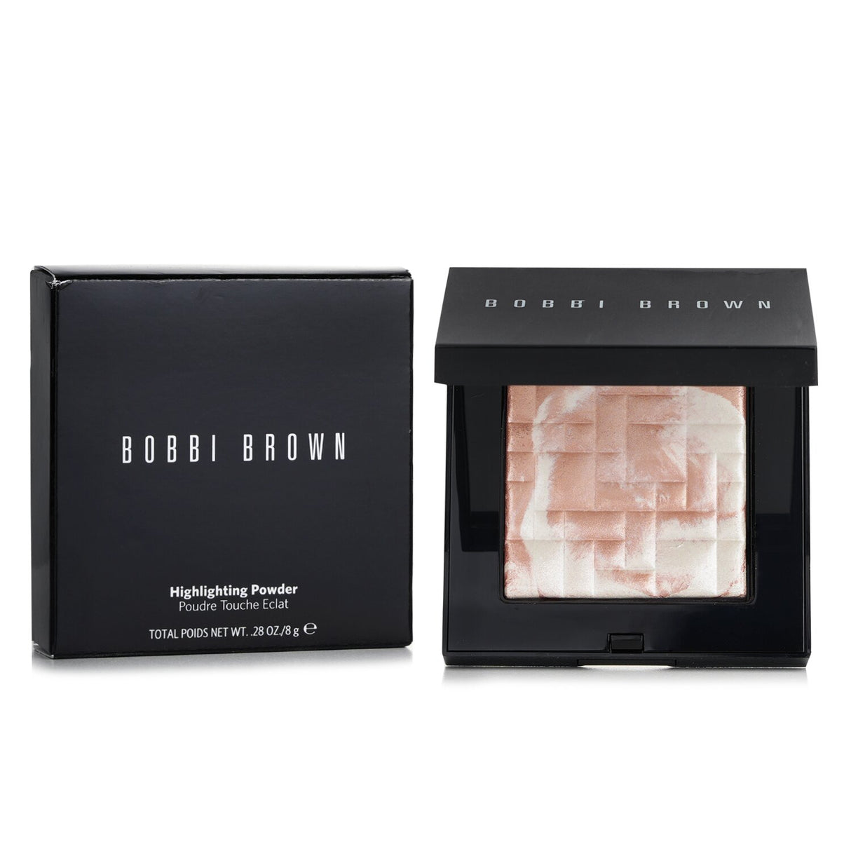 High-impact Bobbi Brown Highlighting Powder in #Pink Glow adds shimmering pink highlights with a silky texture for a luminous finish.