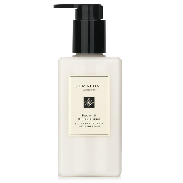 Jo Malone Peony & Blush Suede Body & Hand Lotion, 250ml; hydrates with a silky texture and enchanting peony scent.