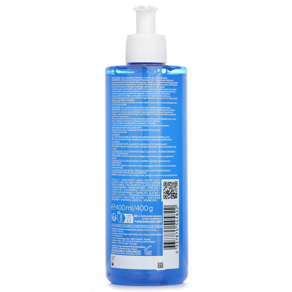 La Roche Posay Toleriane Purifying Foaming Cleanser 400ml/