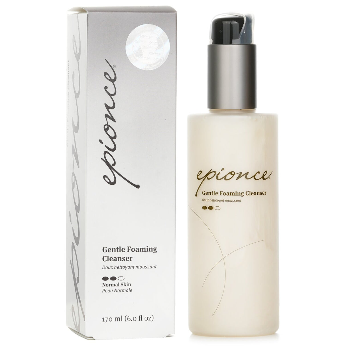 Gentle foaming cleanser for normal to combination skin, 170ml, removes impurities without drying, paraben-free and sulfate-free.