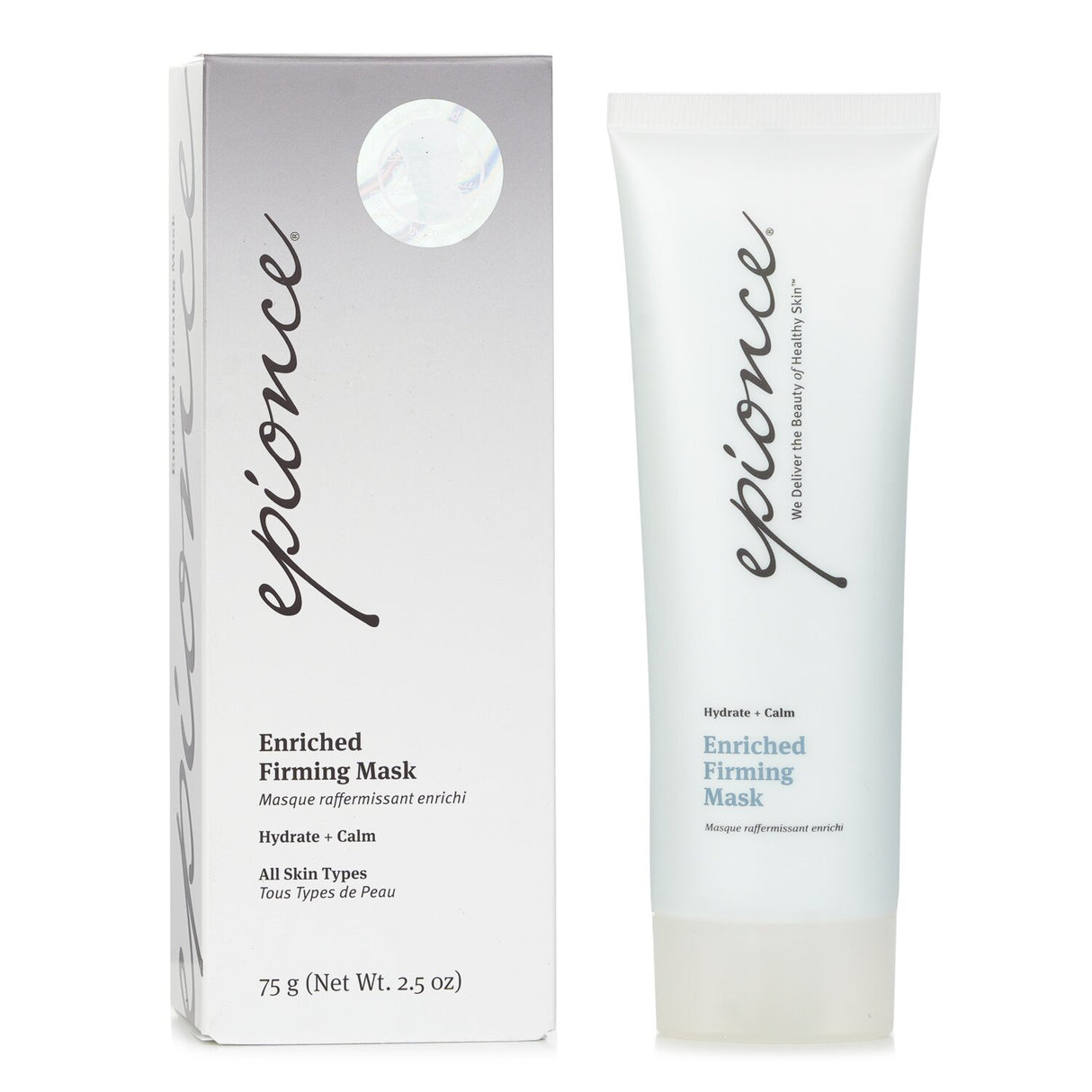 Epionce Enriched Firming Mask in jar, designed for all skin types to hydrate, calm, and improve skin elasticity.