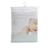 Cot Flannelette Sheet - Flat White - Baby First