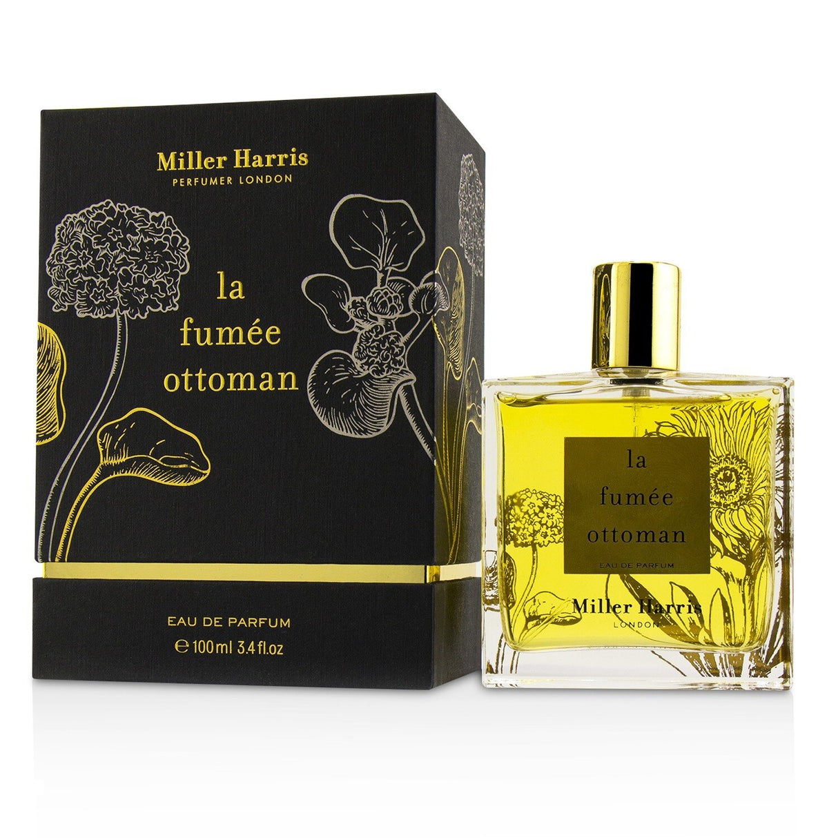 Miller Harris La Fumee Ottoman Eau De Parfum 100ml, an enchanting unisex fragrance with warm woody, spicy, and smoky notes.