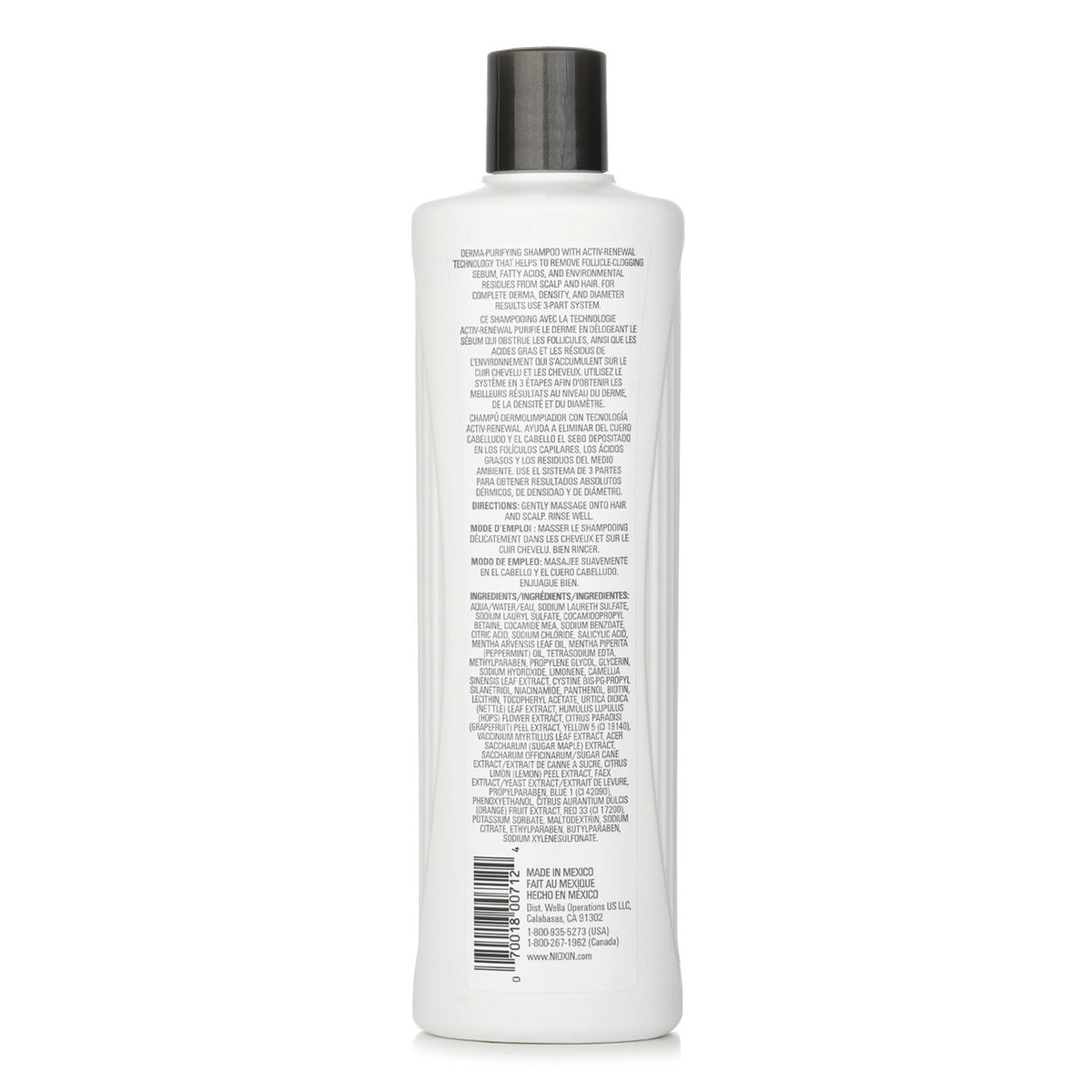 Nioxin Derma Purifying System 2 Cleanser Shampoo 500ml/