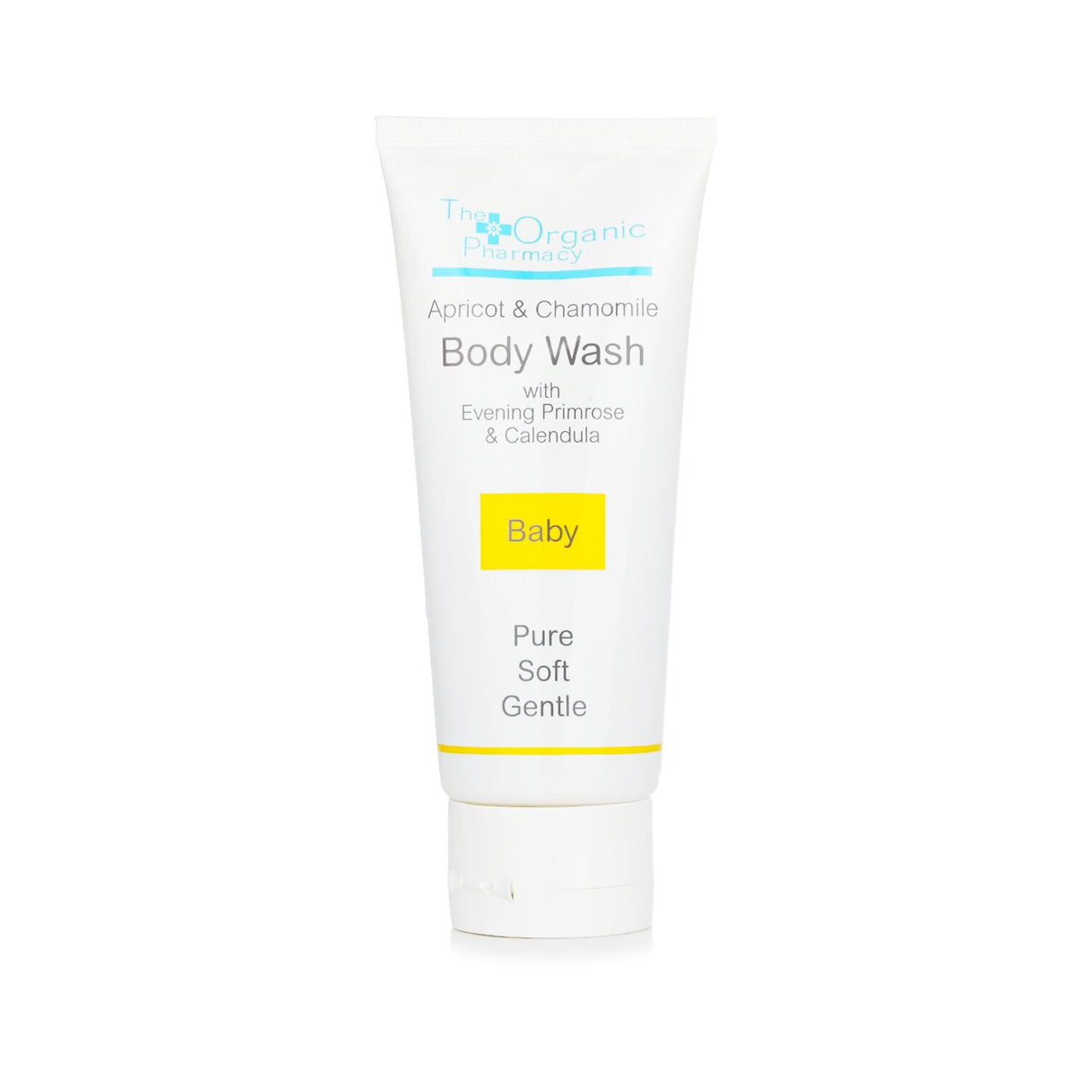 Organic Apricot & Chamomile Body Wash for Baby, 100ml; gentle, soothing formula for delicate skin.