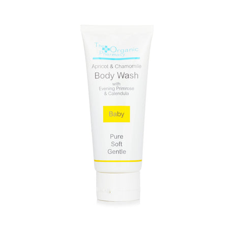 Organic Apricot & Chamomile Body Wash for Baby, 100ml; gentle, soothing formula for delicate skin.