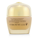 Shiseido Future Solution LX Total Radiance Foundation SPF15 in #Neutral 3, offering a luminous finish and sun protection.