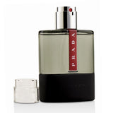 Prada Luna Rossa Carbon 100ml Eau De Toilette Spray featuring fresh bergamot, lavender, and warm patchouli notes for men.