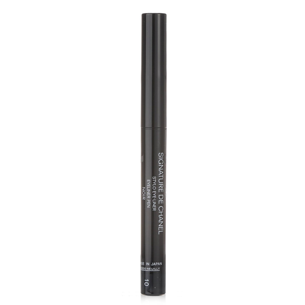 Chanel Signature De Chanel Intense Longwear Eyeliner Pen in #10 Noir, featuring a precision brush for bold, waterproof lines.