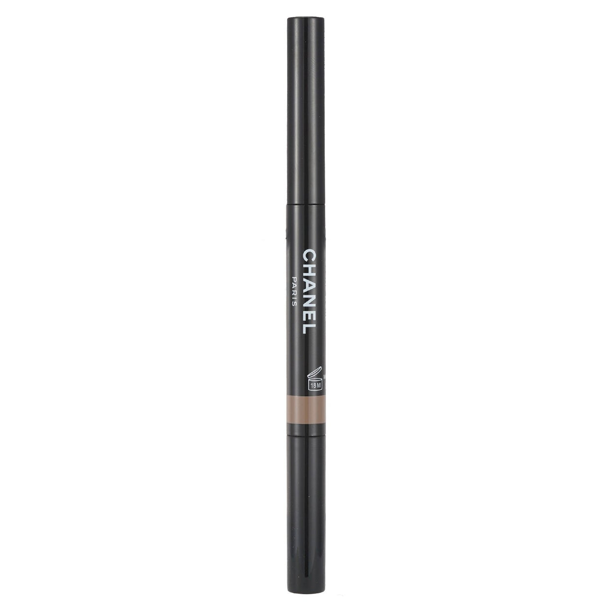 Chanel Stylo Sourcils Waterproof #804 Blond Dore, a retractable brow pencil with a tapered tip and spiral brush for perfect eyebrows.