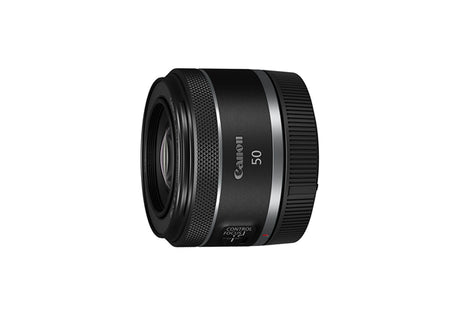 Canon RF 50mm f/1.8 STM Lens, compact prime lens with excellent image quality, 7-stop IS, ideal for portraits and low-light photography.