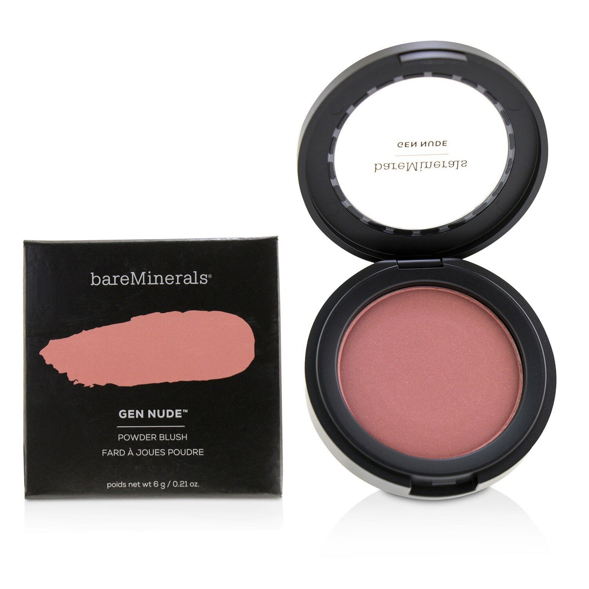 BareMinerals - Gen Nude Powder Blush - # On The Mauve  - 6g/0.21oz