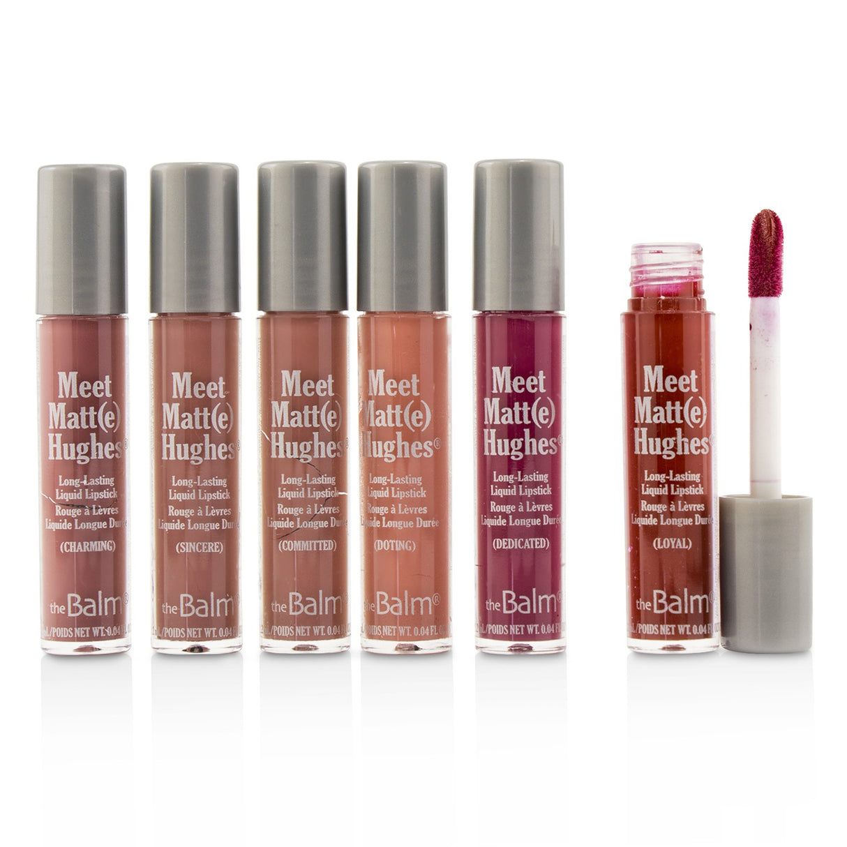 TheBalm Meet Matt(e) Hughes 6 Mini Long Lasting Liquid Lipsticks Kit - Vol.1 6x1