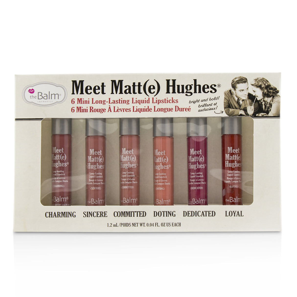 TheBalm Meet Matt(e) Hughes 6 Mini Long Lasting Liquid Lipsticks Kit - Vol.1 6x1