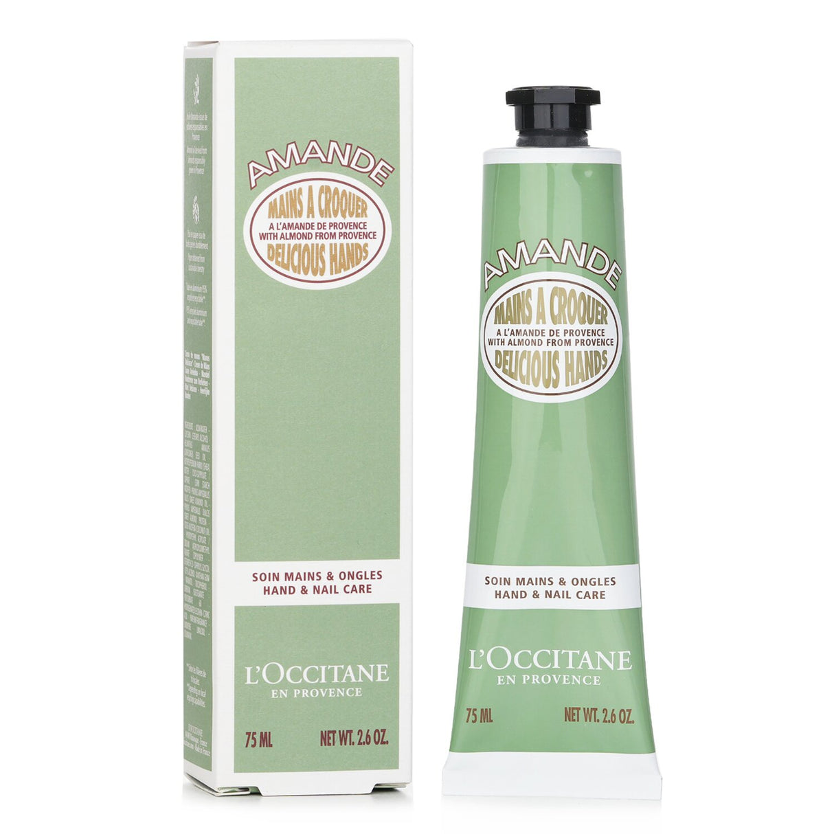 Luxurious L'Occitane Almond hand cream enriches and hydrates with almond milk, leaving hands soft and delicately scented.
