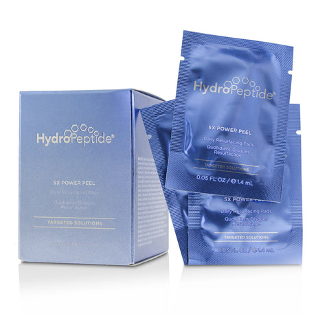HydroPeptide's 5X Power Peel Pads, 30 count, feature powerful exfoliators for smoother, radiant skin.
