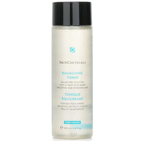 SkinCeuticals Equalizing Toner 200ml, a pH-balancing, alcohol-free exfoliating toner with botanical extracts for radiant skin.