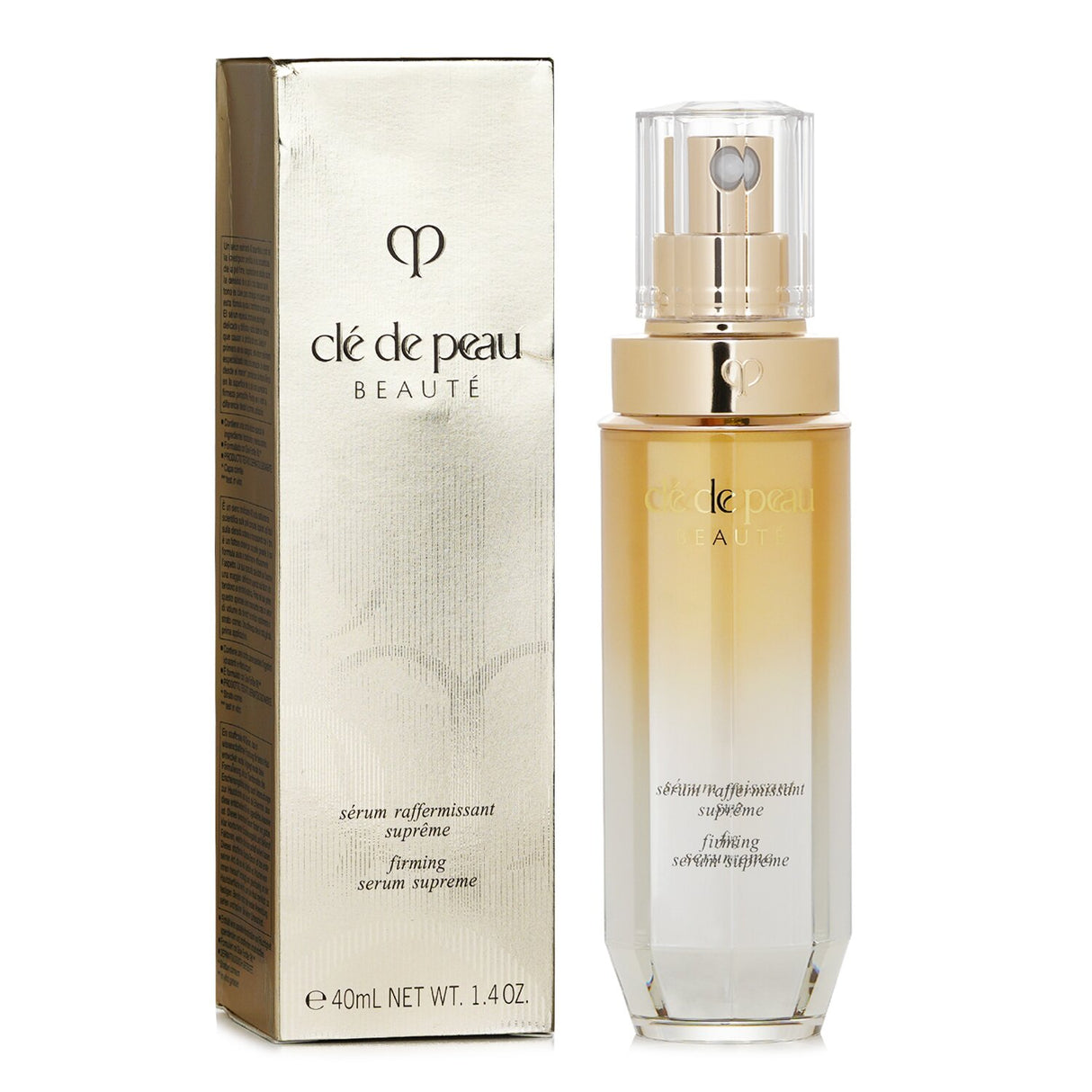 Luxurious Cle De Peau Firming Serum Supreme in 40ml, with 4D firming technology for youthful, radiant skin.