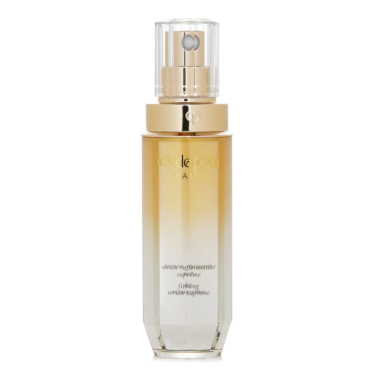 Luxurious Cle De Peau Firming Serum Supreme in a 40ml bottle, featuring 4D technology for youthful, firm, and radiant skin.
